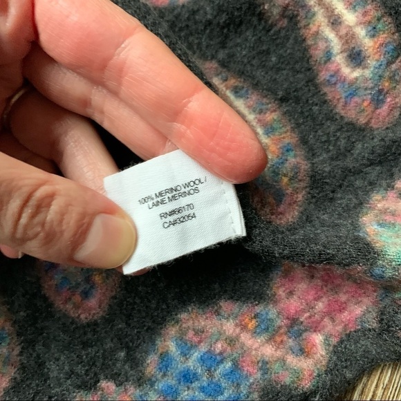 Anthropologie Guinevere Vinalhaven Boho Fringe Waterfall Cardigan Multicolor S - Picture 6 of 10